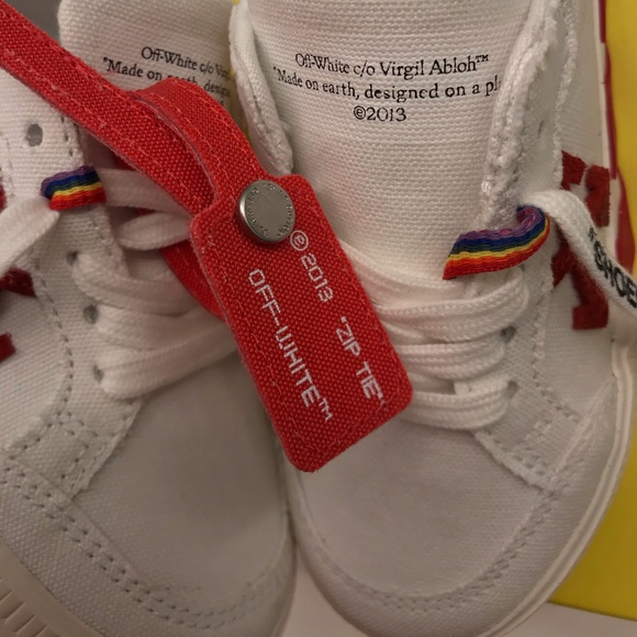 OFF WHITE KIDS LOW -TOP CANVAS SNEAKERS - Picture 5 of 6
